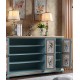 American pastoral style cabinet, pure handmade multilayer shoe cabinet, retro cabinet