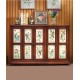 American pastoral style cabinet, pure handmade multilayer shoe cabinet, retro cabinet