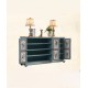 American pastoral style cabinet, pure handmade multilayer shoe cabinet, retro cabinet