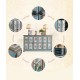 American pastoral style cabinet, pure handmade multilayer shoe cabinet, retro cabinet