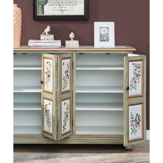 American pastoral style cabinet, pure handmade multilayer shoe cabinet, retro cabinet