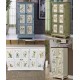 American pastoral style cabinet, pure handmade multilayer shoe cabinet, retro cabinet