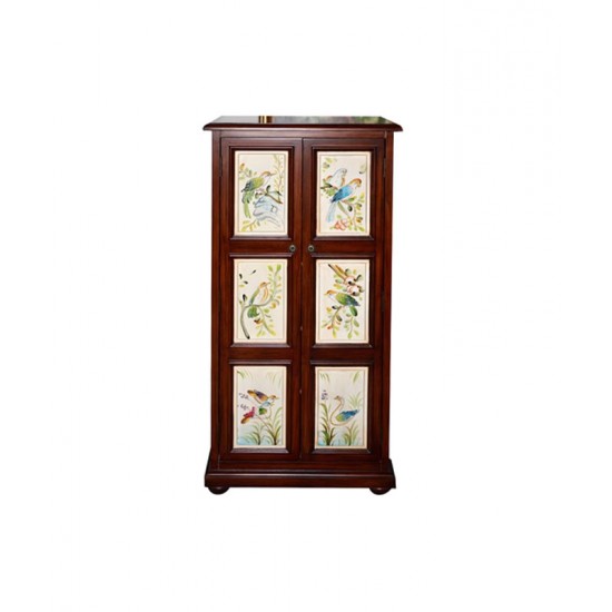 American pastoral style cabinet, pure handmade multilayer shoe cabinet, retro cabinet