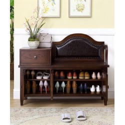 American retro solid wood shoe cabinet stylish and durable shoe cabinet in different shapes