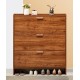 Convenient wooden ultra-thin shoe cabinet practical multi-tier shoe storage cabinet