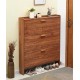 Convenient wooden ultra-thin shoe cabinet practical multi-tier shoe storage cabinet