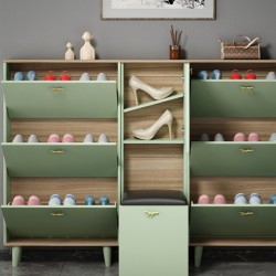Simple modern multi-functional ultra-thin shoe cabinet compact shoe cabinet