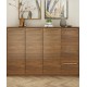 Modern multifunctional ultra-thin compact shoe cabinet made of  solid rubber wood durable and corrosion resistant rounded shoe cabinet