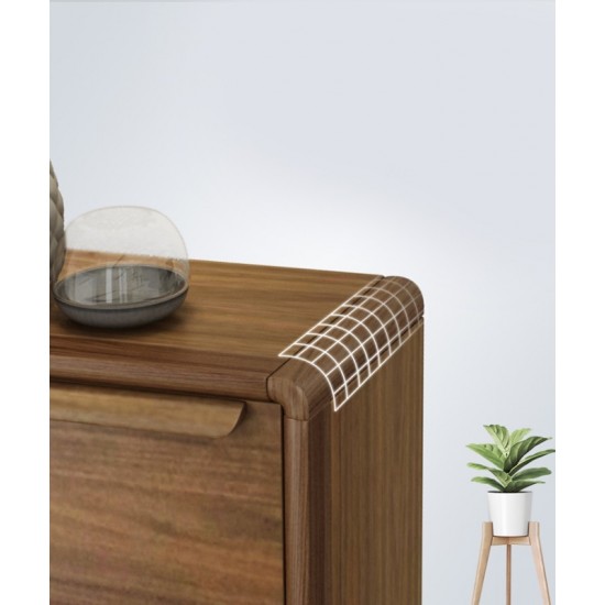 Modern multifunctional ultra-thin compact shoe cabinet made of  solid rubber wood durable and corrosion resistant rounded shoe cabinet
