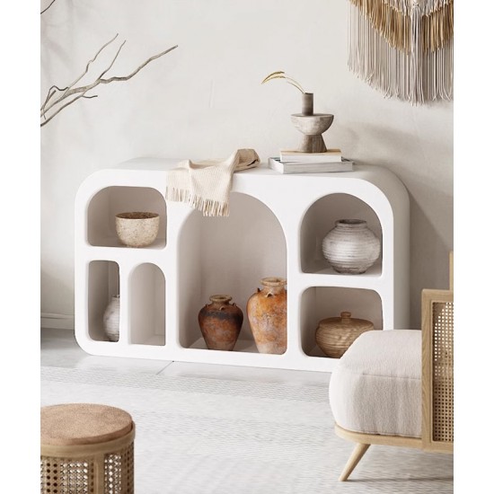 Living room closet rack, simple arched rack, luxury minimalist porch rack