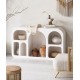 Living room closet rack, simple arched rack, luxury minimalist porch rack