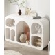 Living room closet rack, simple arched rack, luxury minimalist porch rack