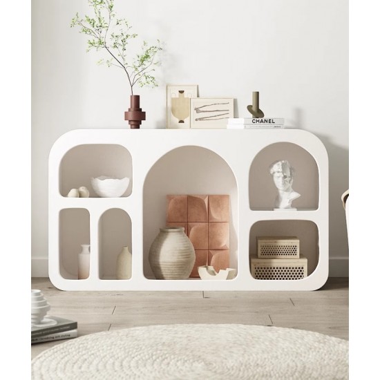 Living room closet rack, simple arched rack, luxury minimalist porch rack