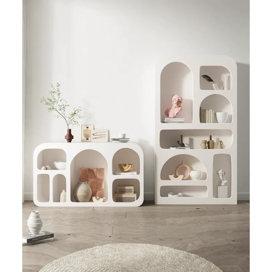 Living room closet rack, simple arched rack, luxury minimalist porch rack