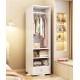 Dressing mirror, solid wood full body mirror, rotatable home floor mirror, mirror with hanging storage cabinet for bedroom
