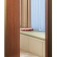 Dressing mirror, solid wood full body mirror, rotatable home floor mirror, mirror with hanging storage cabinet for bedroom