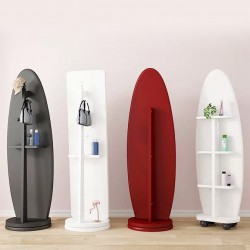 Simple dressing mirror, full body floor mirror, home bedroom rotating portable mirror, living room mirror