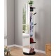 Full body mirror, floor mirror, rotating mirror for living room bedroom with multi-function hanger