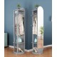 Full body mirror, floor mirror, rotating mirror for living room bedroom with multi-function hanger