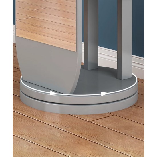 Full body mirror, floor mirror, rotating mirror for living room bedroom with multi-function hanger