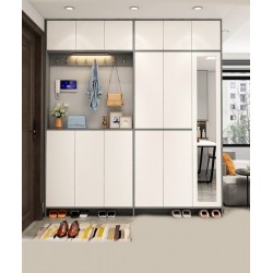 Cabinet for shoes in the hallway Light luxury slim shoe cabinet high capacity hallway cabinet