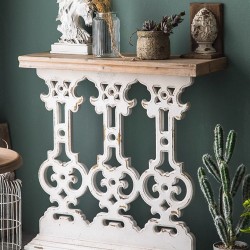 Luxury porch table, hallway table against the wall, slim French style porch table for living room
