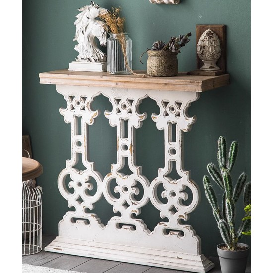 Luxury porch table, hallway table against the wall, slim French style porch table for living room
