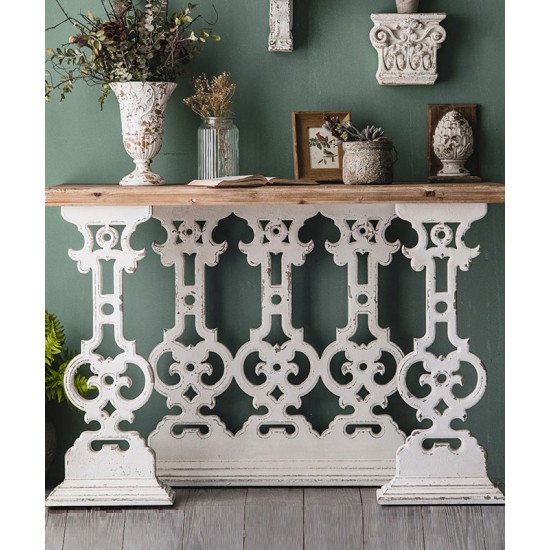 Luxury porch table, hallway table against the wall, slim French style porch table for living room