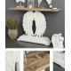 Luxury porch table, hallway table against the wall, slim French style porch table for living room