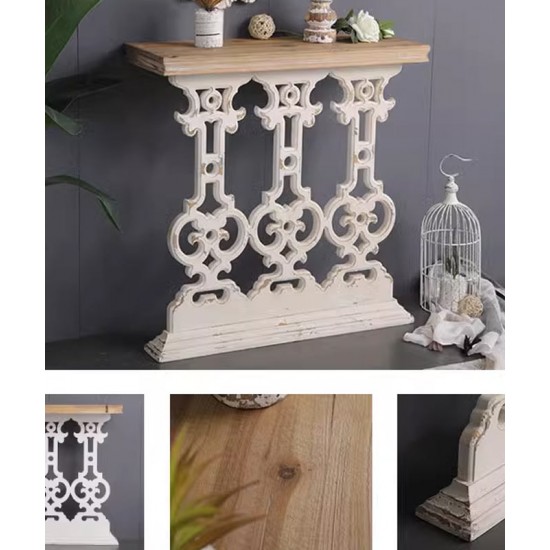Luxury porch table, hallway table against the wall, slim French style porch table for living room