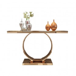 Light luxury stainless steel porch table, marble porch table, entrance, hallway wall side tables, long narrow porch table