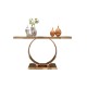 Light luxury stainless steel porch table, marble porch table, entrance, hallway wall side tables, long narrow porch table