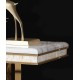Postmodern luxury balcony table, marble balcony table, simple creative table for hallway against the wall