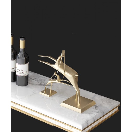 Postmodern luxury balcony table, marble balcony table, simple creative table for hallway against the wall