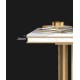 Postmodern luxury balcony table, marble balcony table, simple creative table for hallway against the wall