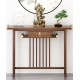 Chinese style solid wood table for hallway, solid wood porch table foyer entry home against the wall