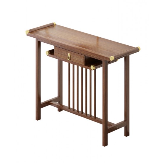 Chinese style solid wood table for hallway, solid wood porch table foyer entry home against the wall