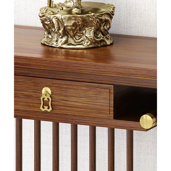 Chinese style solid wood table for hallway, solid wood porch table foyer entry home against the wall