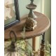 Decorative hallway table made of solid wood in a retro nostalgic style, American-style wrought iron porch table partition cabinet, decorative table