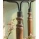 Decorative hallway table made of solid wood in a retro nostalgic style, American-style wrought iron porch table partition cabinet, decorative table