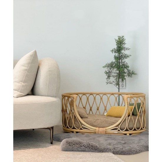Forest rattan bed handmade for a pet,a bed for cats and dogs