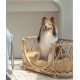 Forest rattan bed handmade for a pet,a bed for cats and dogs