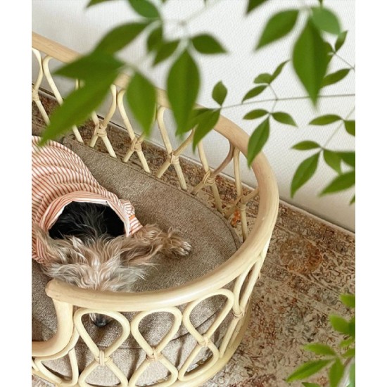 Forest rattan bed handmade for a pet,a bed for cats and dogs