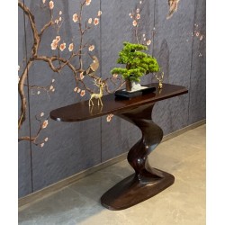 Creative luxury solid wood table Exquisite veranda console Modern quality foyer table