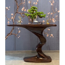 Creative luxury solid wood table Exquisite veranda console Modern quality foyer table