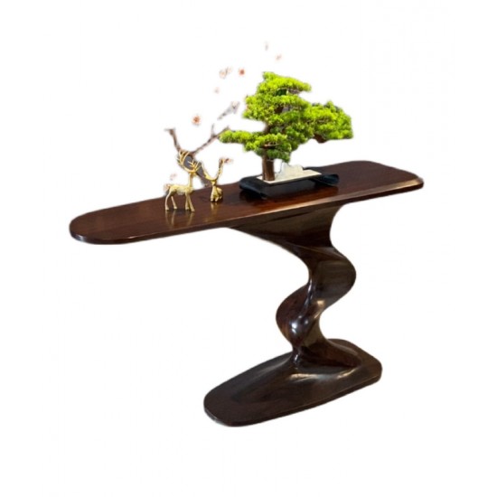 Creative luxury solid wood table Exquisite veranda console Modern quality foyer table