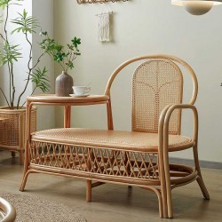 Scandinavian retro style rattan chair, chair for living room, balcony, simple small chair