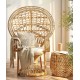 Creative rattan furniture peacock design chair, bedroom living room chair, Scandinavian chair