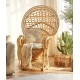 Creative rattan furniture peacock design chair, bedroom living room chair, Scandinavian chair