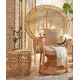 Creative rattan furniture peacock design chair, bedroom living room chair, Scandinavian chair